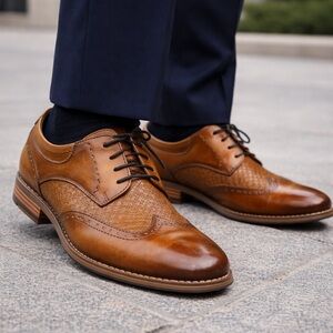 Stacy Adams Men’s Leather Oxford Dress Shoes – Size 8.5 – EUC